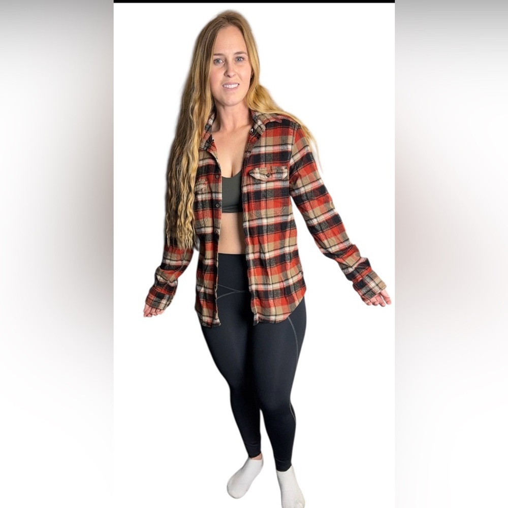George Red and Black Plaid Shirt